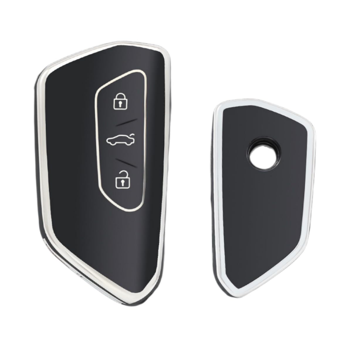 【6 Farben】 Z.MYUKI Schlüsselhülle mit Schlüsselanhänger für Cupra Terramar 2025-2026 Zubehör Key Cover (Schwarz) von Z.MYUKI