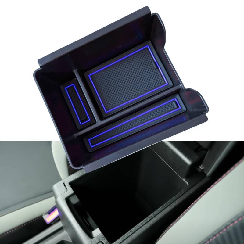 Z.MYUKI】Bigster Mittelkonsole Ablagefach für Dacia Bigster 2025 2026 Zubehör Armlehne Aufbewahrungsbox Organizer (Blau) von Z.MYUKI