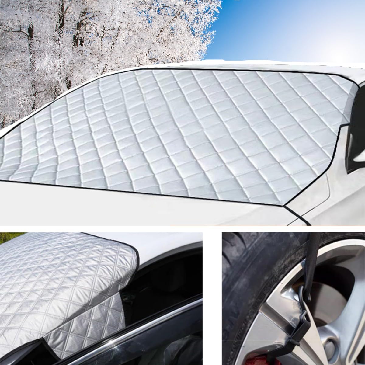 【Z.MYUKI】 Frontscheibenabdeckung Winter kompatibel mit Opel Combo Life XL 2018-2024 2025 Sonnenschutz Frontscheibe Auto Zubehör 【Z.MYUKI】 Frontscheibenabdeckung Winter kompatibel mit Opel Combo Life XL 2018-2024 2025 Sonnenschutz Frontscheibe Auto Zubehör von Z.MYUKI