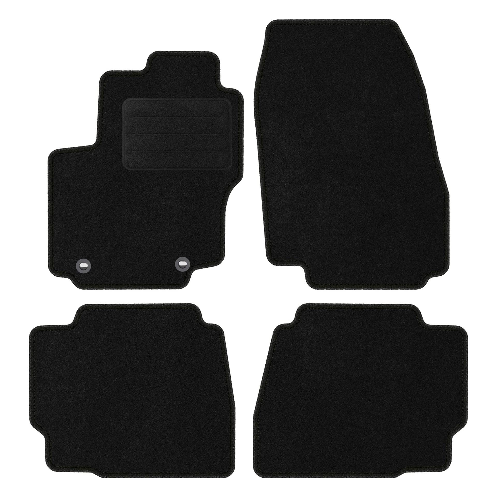 Automatten Veloursmatten Schwarz Textilmatten kompatibel mit Ford Mondeo IV 2007-2012 von Z4L