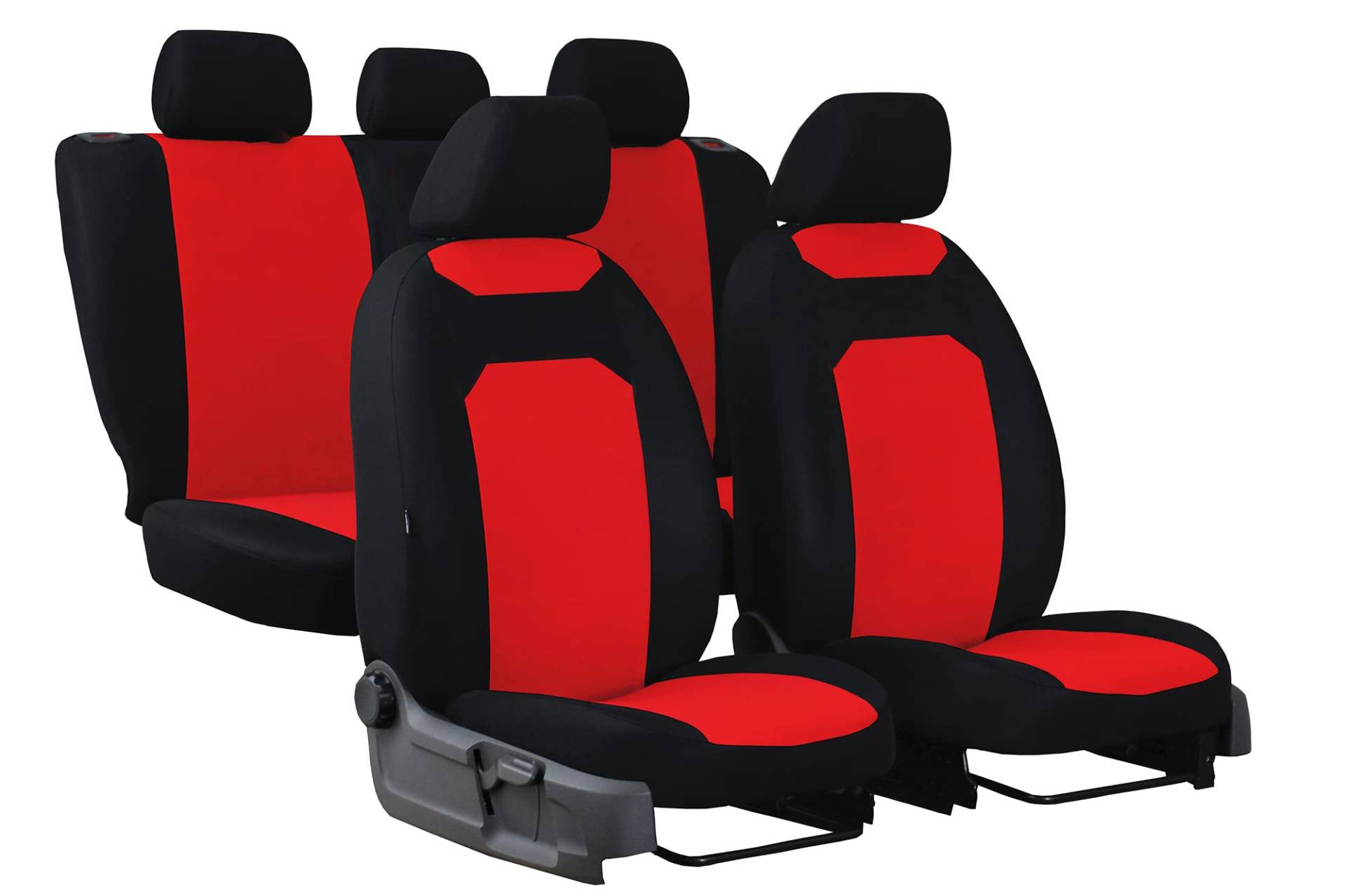 Autositzbezüge Stitzbezüge geeignet für Citroen C4 - Sitzbezüge Universell - Rot von Z4L