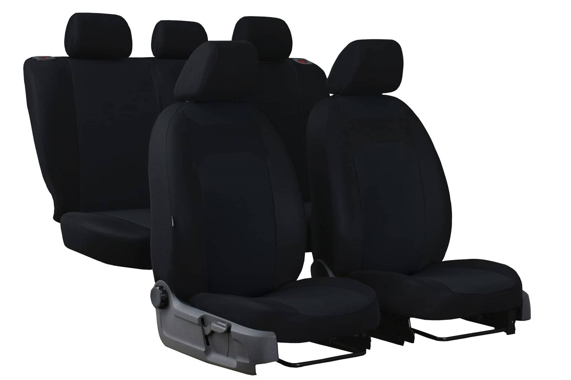 Autositzbezüge Stitzbezüge geeignet für Peugeot 208 - Sitzbezüge Universell - Schwarz von Z4L