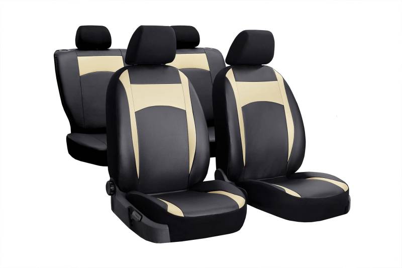 Z4L Autositzbezüge Stitzbezüge geeignet für Ford EcoSport (II) - Sitzbezüge Universell - Beige von Z4L