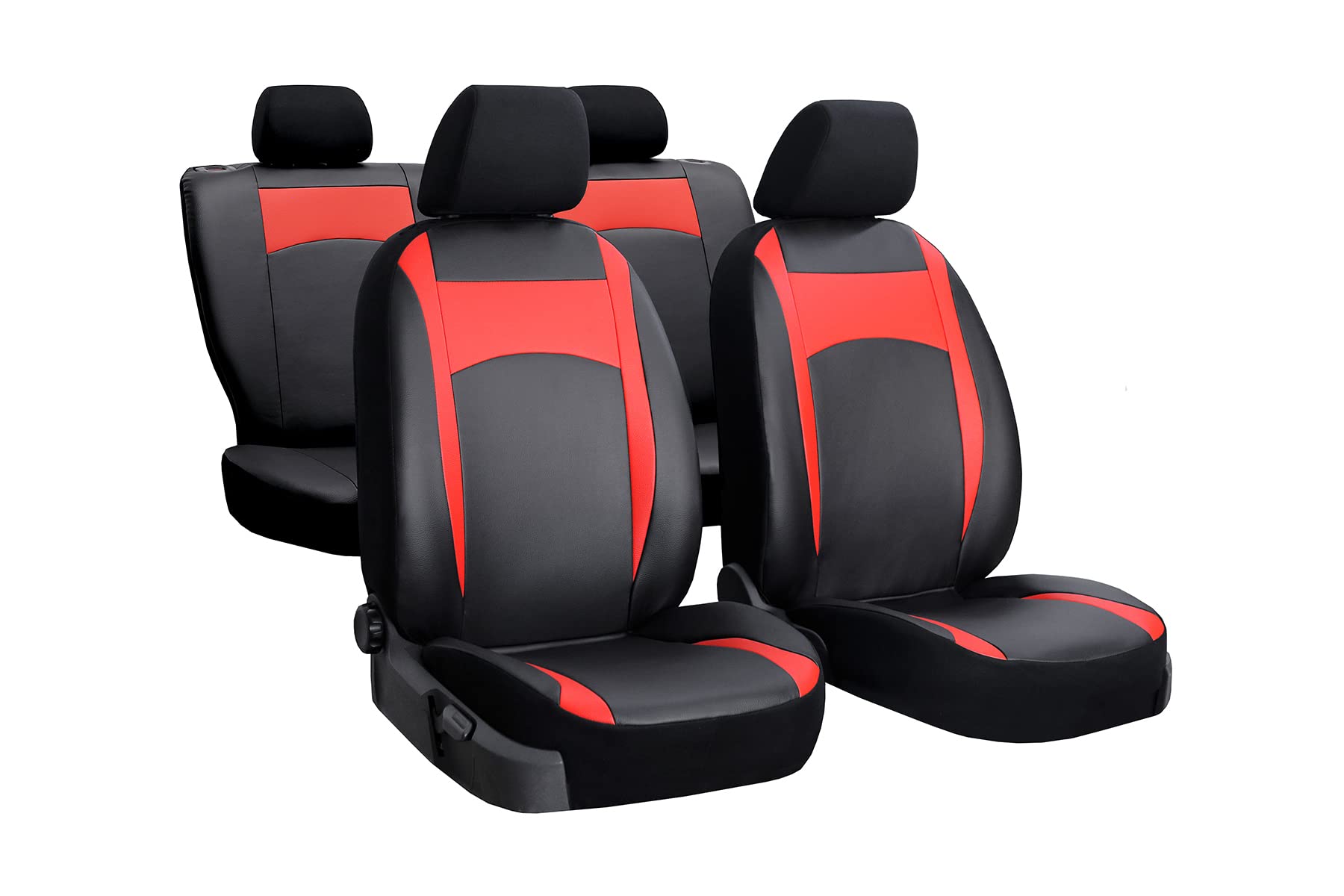 Z4L Autositzbezüge Stitzbezüge geeignet für Hyundai i20 (I, II, III) - Sitzbezüge Universell - Rot von Z4L