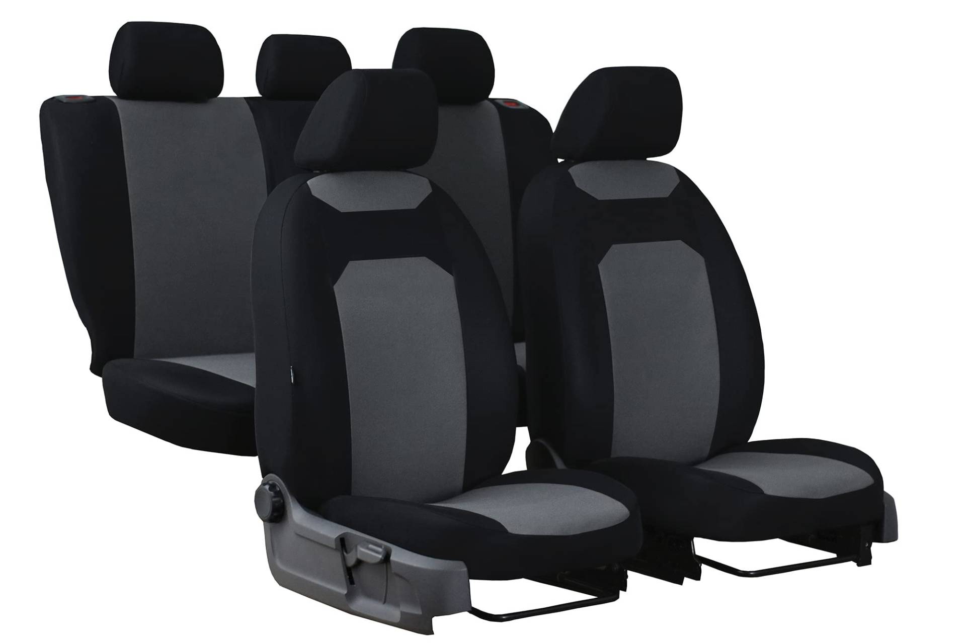 Z4L Autositzbezüge Stitzbezüge geeignet für Nissan Navara (D40, NP300) - Sitzbezüge Universell - Grau von Z4L