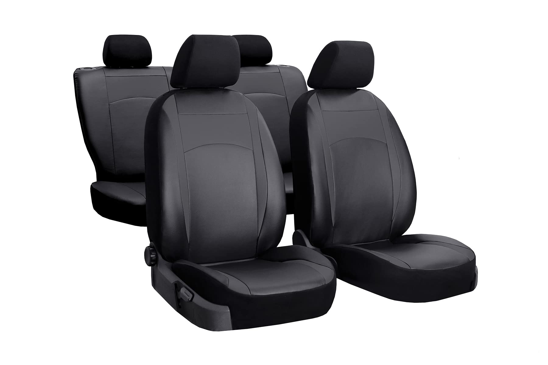 Z4L Autositzbezüge Stitzbezüge geeignet für Nissan Navara (D40, NP300) - Sitzbezüge Universell - Schwarz von Z4L