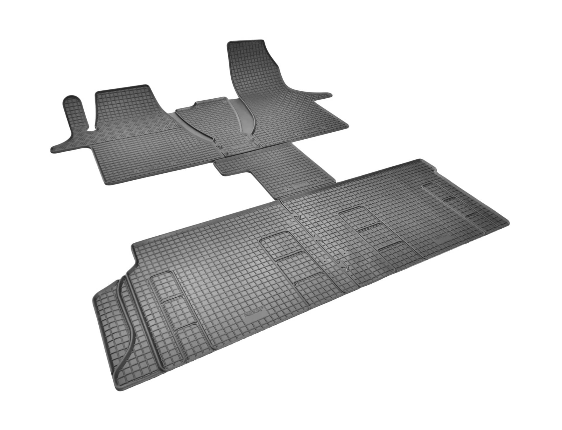 Passgenaue Gummifußmatten fahrzeugspezifisch ideal angepasst geeignet für VW T6.1 Multivan ab 2019-5 Sitze von Z4L