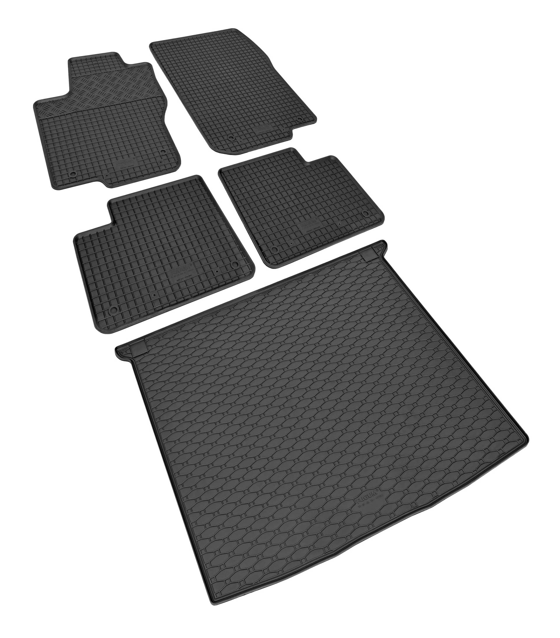 Passgenaue Kofferraumwanne und Gummifußmatten geeignet für Mercedes ML (W166) / GLE 2012-2019 -EIN Set von Z4L