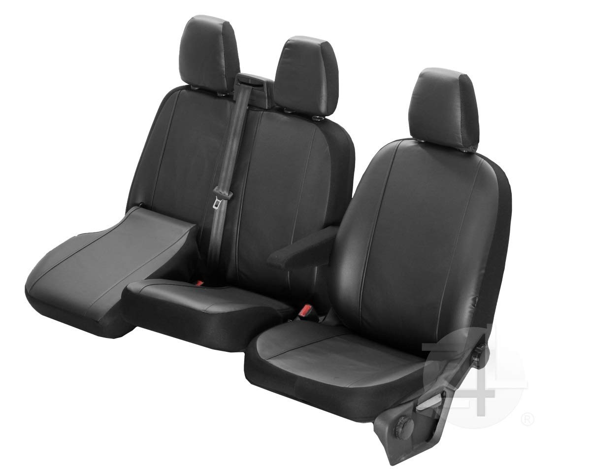 Passgenaue Kunstleder Sitzbezüge VIP ideal angepasst 1+2 (3-Sitzer) Fahrzeugspezifisch Kunstleder | 4D-DV-VIP-VWCR-017-3M-OPC-80 von Z4L