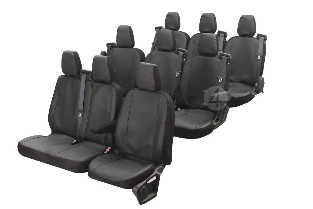 Passgenaue Kunstleder Sitzbezüge VIP ideal angepasst 9-Sitzer Fahrzeugspezifisch Kunstleder | 4D-Z4L-DV-VIP-MV14-09M-94 von Z4L