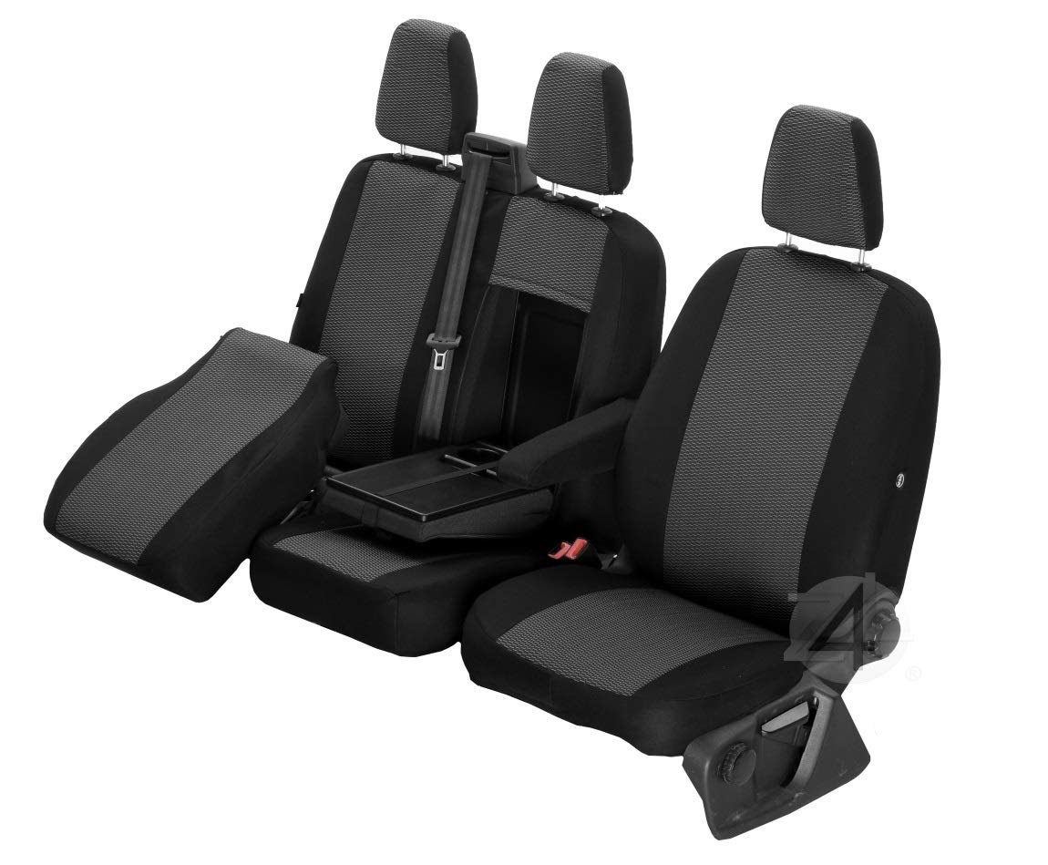 Passgenaue Sitzbezüge Hero ideal angepasst 1+2 (3-Sitzer) Fahrzeugspezifisch Polstermaterial | 4D-Z4L-DV-TC3M-01-65 von Z4L