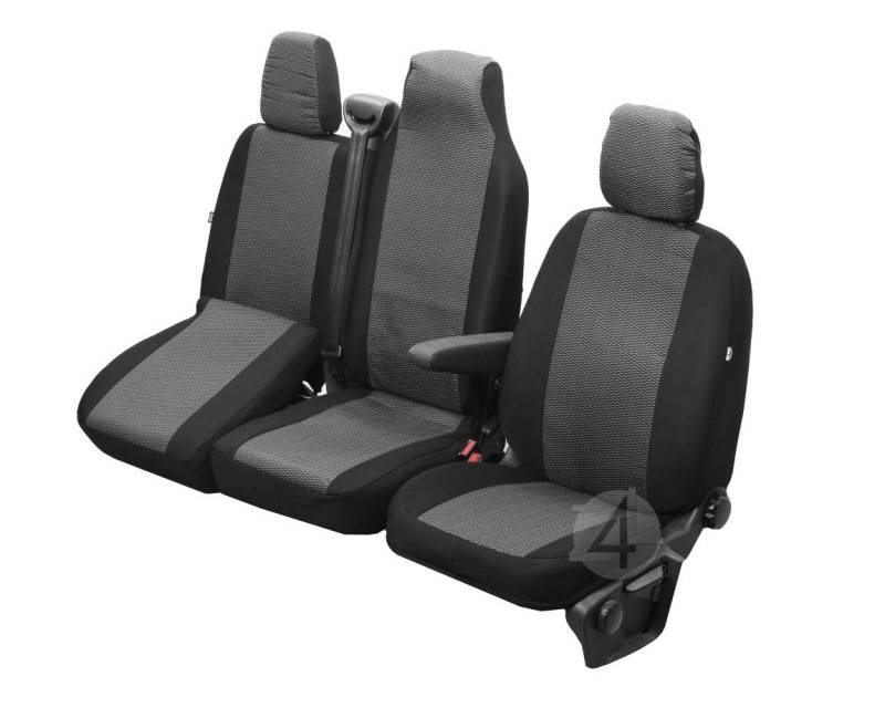 Passgenaue Sitzbezüge Hero ideal angepasst 1+2 (3-Sitzer) Fahrzeugspezifisch Polstermaterial | 4D-Z4L-DV-TC3M-11FT-29 von Z4L