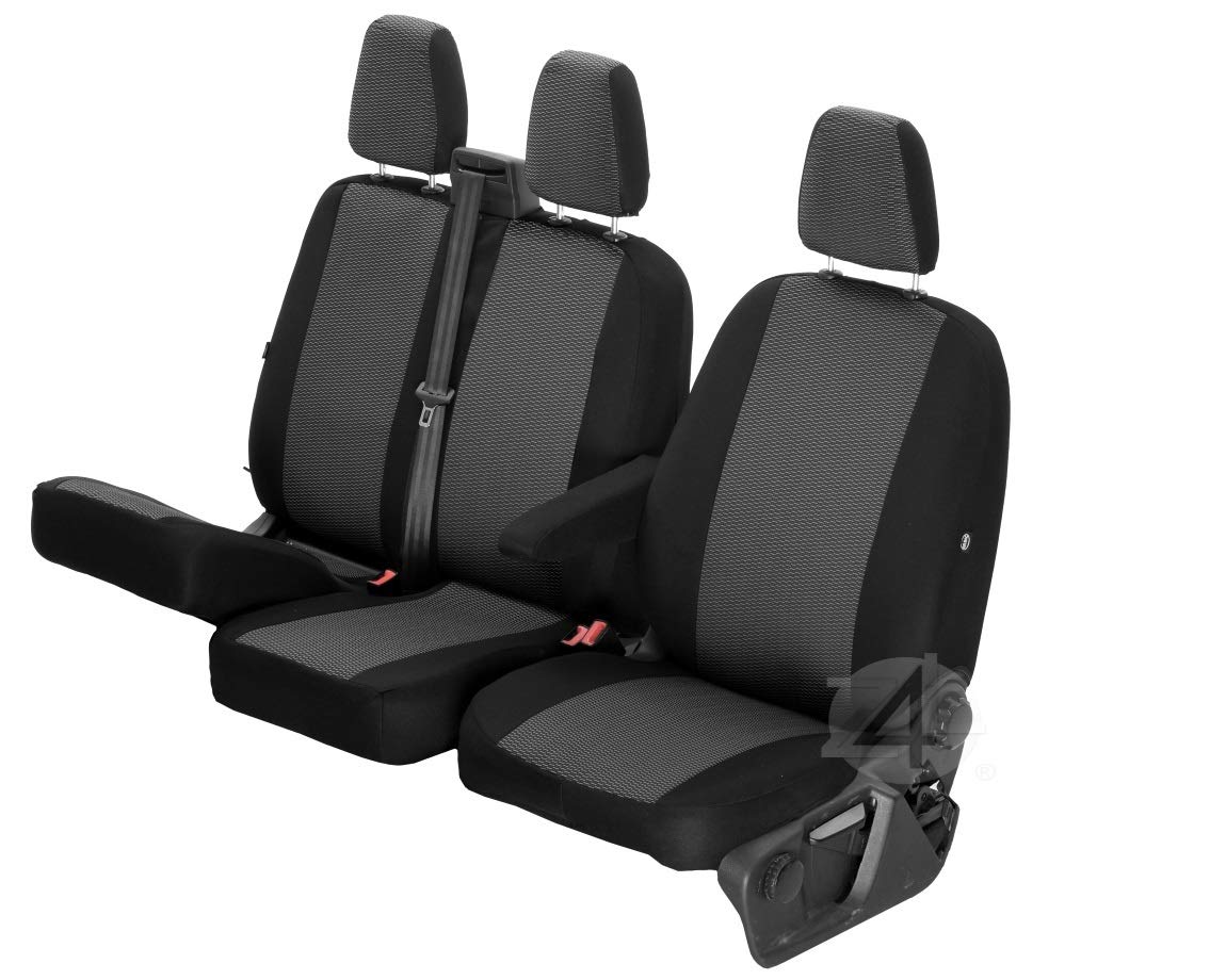 Passgenaue Sitzbezüge Hero ideal angepasst 1+2 ( 3-Sitzer ) Fahrzeugspezifisch Polstermaterial | 4D-Z4L-DV-VWCR-017-3M-OPC-80 von Z4L
