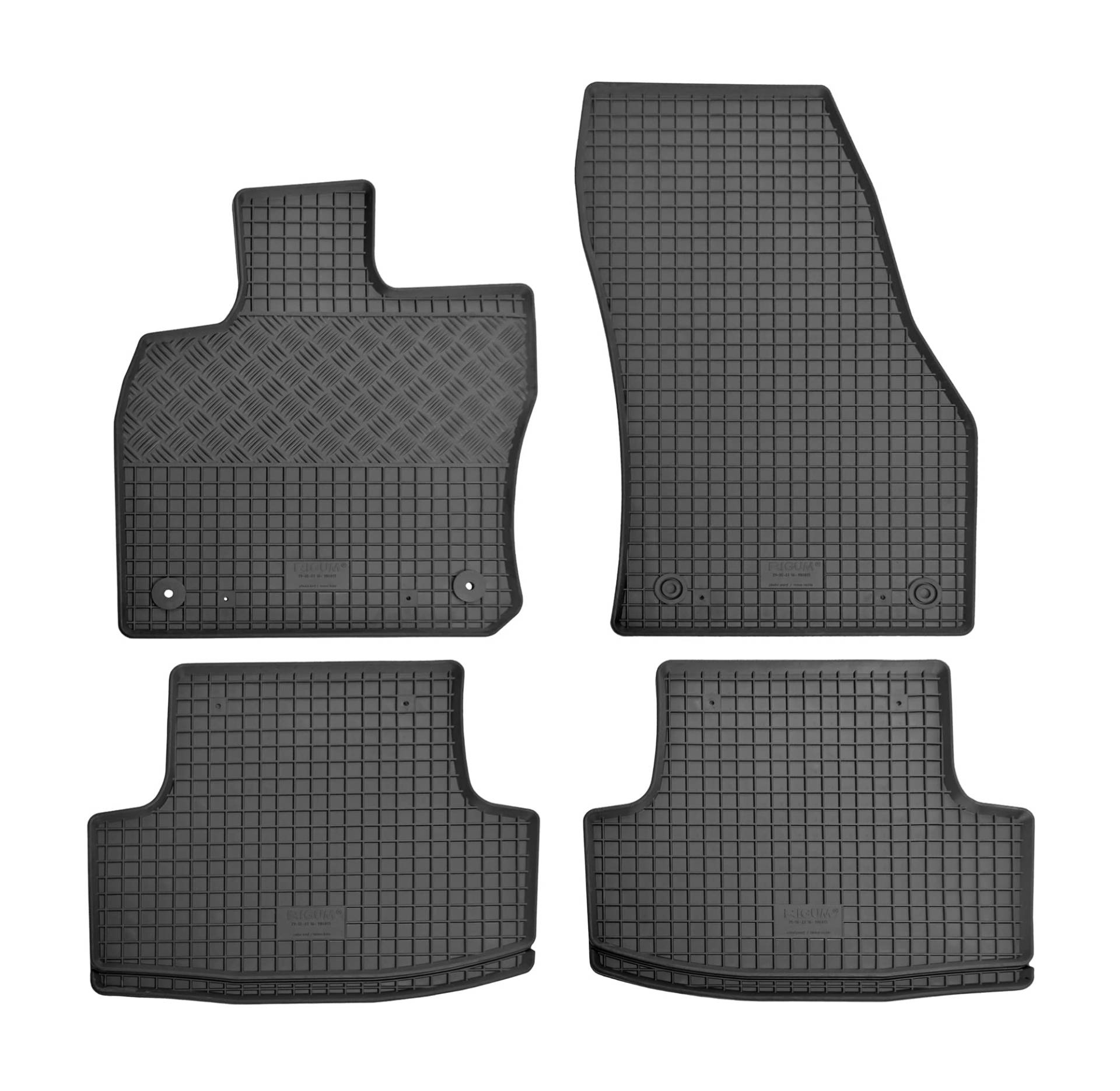 Premium Gummi Fußmatten geeignet für Seat Ateca ab 2016 - Perfekte Passform und Schutz für Ihren Fahrzeugboden von Z4L