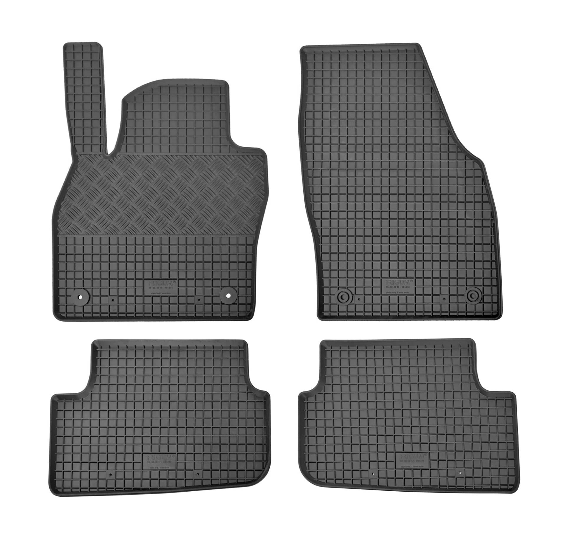Premium Gummi Fußmatten geeignet für Seat Ibiza ab 2017 - Perfekte Passform und Schutz für Ihren Fahrzeugboden von Z4L