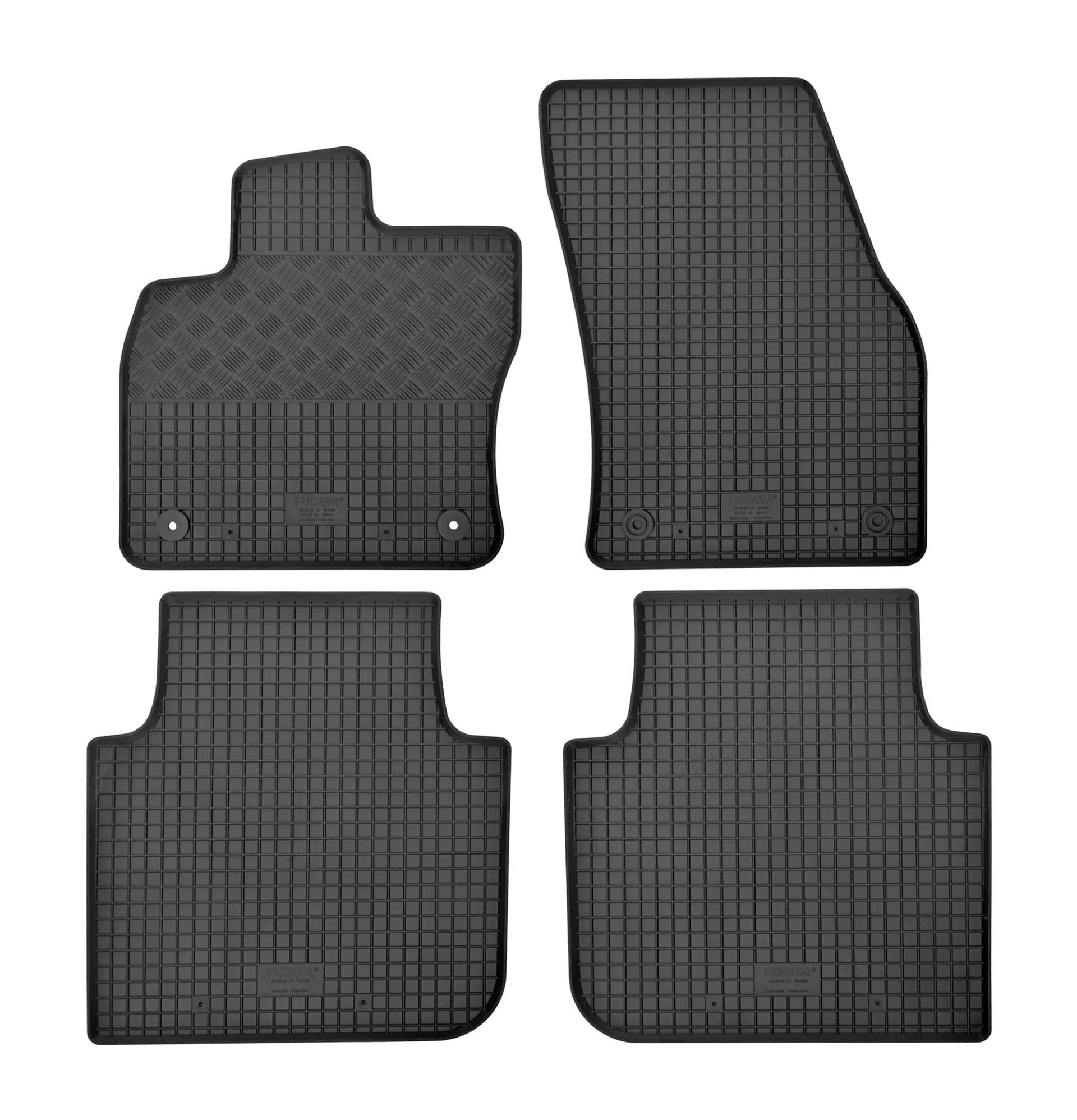 Premium Gummi Fußmatten geeignet für VW Tiguan Allspace ab 2017 - Perfekte Passform und Schutz für Ihren Fahrzeugboden von Z4L