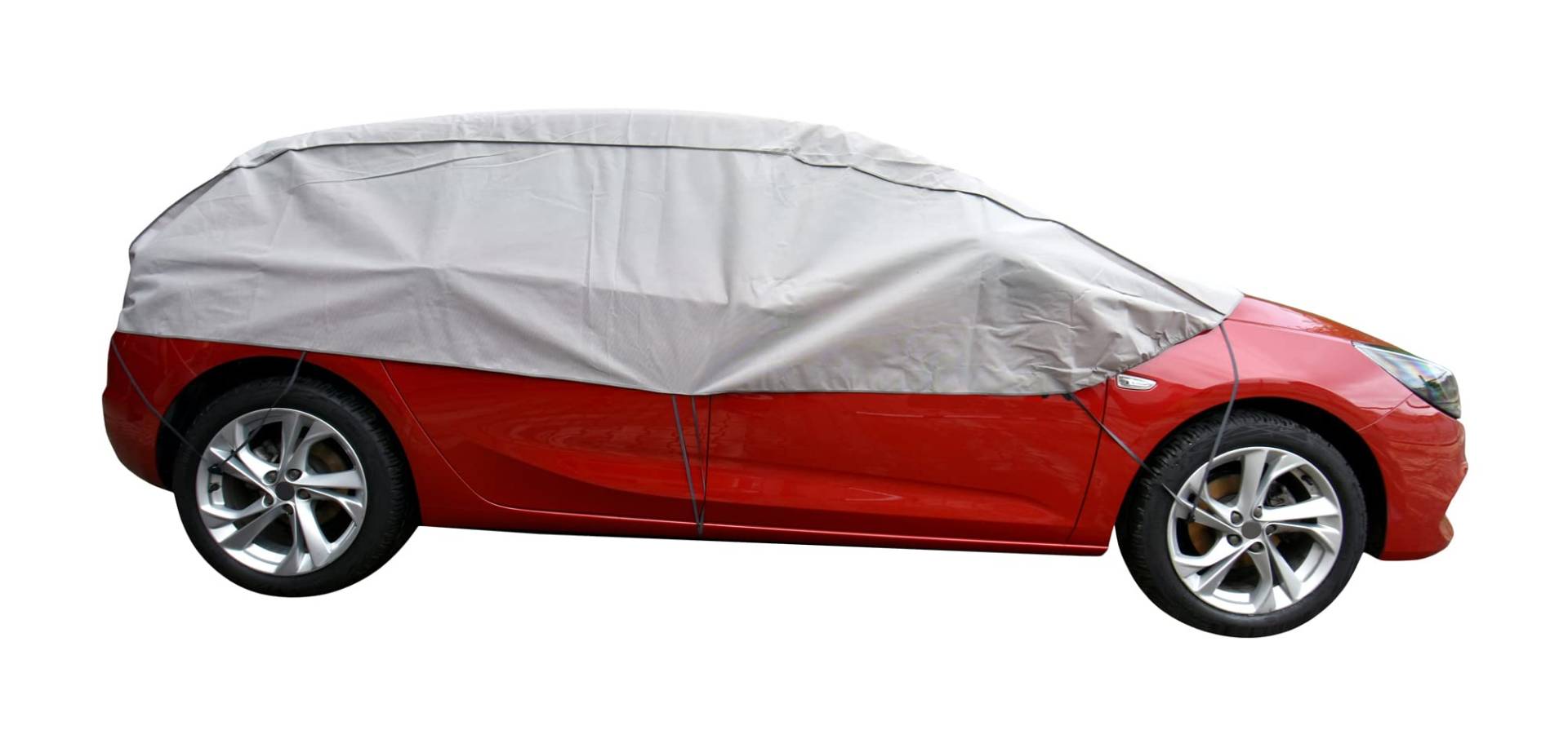 Scheibenschutz Halbgarage für Winter Sommer Herbst kompatibel mit Audi A3 - Autoabdeckung Kleinwagen grau Aussen und Ihnnen Bereich von Z4L