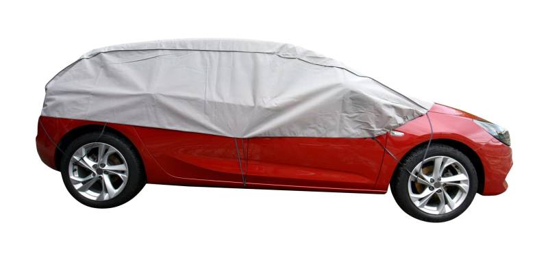 Scheibenschutz Halbgarage für Winter Sommer Herbst kompatibel mit Toyota Auris I - Autoabdeckung Kleinwagen grau Aussen und Ihnnen Bereich von Z4L