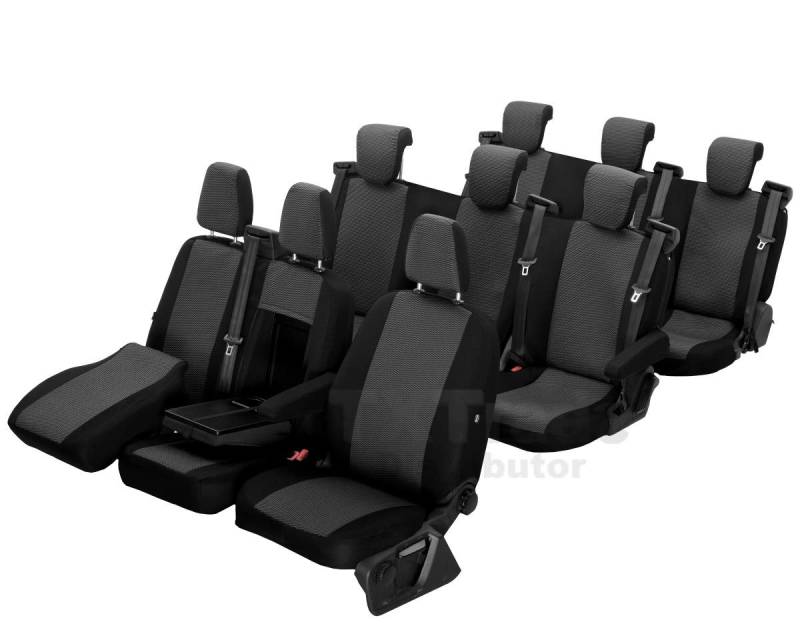 Sitzbezüge Hero Passgenau geeignet für Ford Transit Custom ab 2012-9 Sitze 02 von Z4L