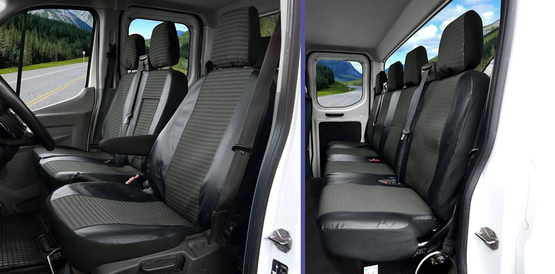 Sitzbezüge passgenaue Viva geeignet für Ford Transit ab 2014- ab 2020-7-Sitzer Sitzbezüge passgenaue Viva geeignet für Ford Transit ab 2014- ab 2020-7-Sitzer von Z4L