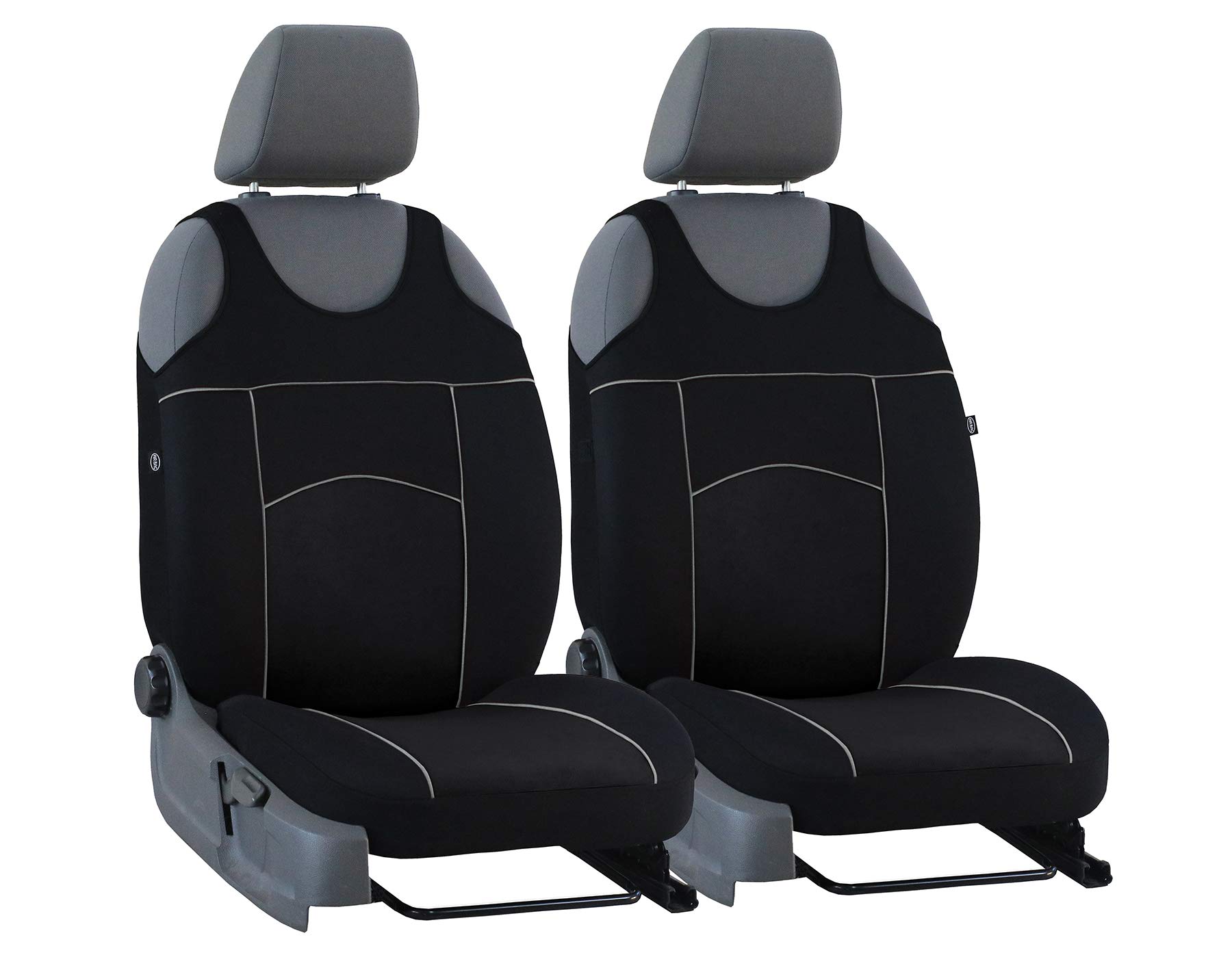 Sitzbezüge vorne Tuning 100 universelle Größe geeignet für Citroen C5 Aircross SCHWARZ von Z4L