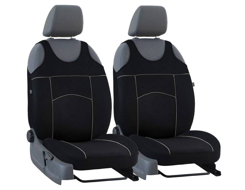 Sitzbezüge vorne Tuning 100 universelle Größe geeignet für Ford Tourneo Connect SCHWARZ von Z4L