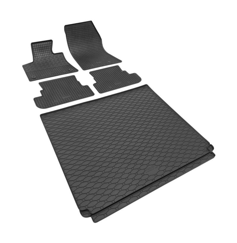 Stylisches Gummi- und Kofferraumwanne Set geeignet für Citroen C5 Aircross ab 2017 - Schützen und Aufwerten in Einem. von Z4L