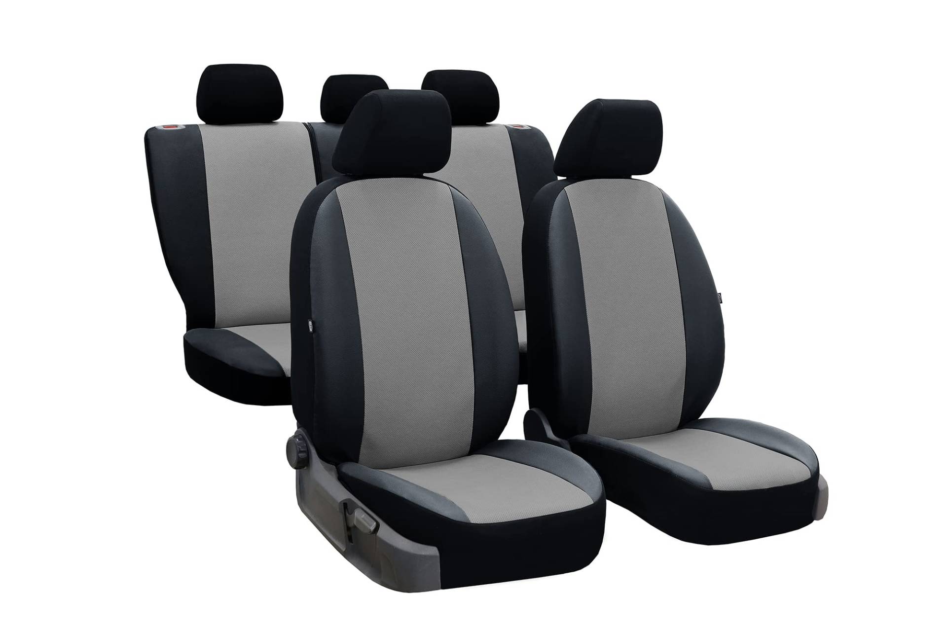 Z4L Autositzbezüge Stitzbezüge geeignet für Nissan Navara (D40, NP300) - Sitzbezüge Universell - Grau von Z4L