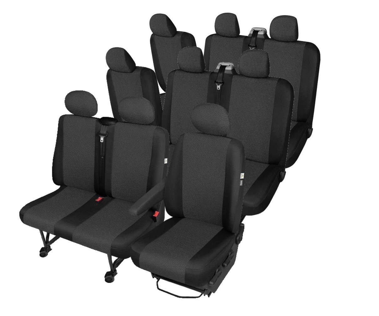 Z4L Sitzbezüge Hero Passgenau geeignet für Mercedes VITO W447 ab 2014-9 Sitze von Z4L