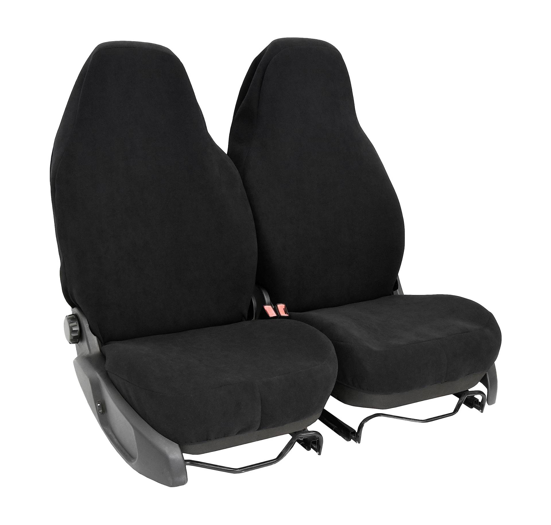 Universelle Autositzbezüge aus Polarfleece geeignet für FIAT Fullback ab 2016 - Sitzbezüge für Komfort und Eleganz Schwarz von Z4L