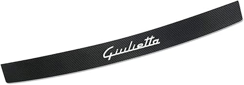 Auto Kohlefaser Ladekantenschutz Aufkleber für Alfa Romeo Giulietta, Kofferraum Stoßstangenschutz Leiste, Kratzschutz Heckschutzplatte Kofferraum Kantenschutz von ZABEES