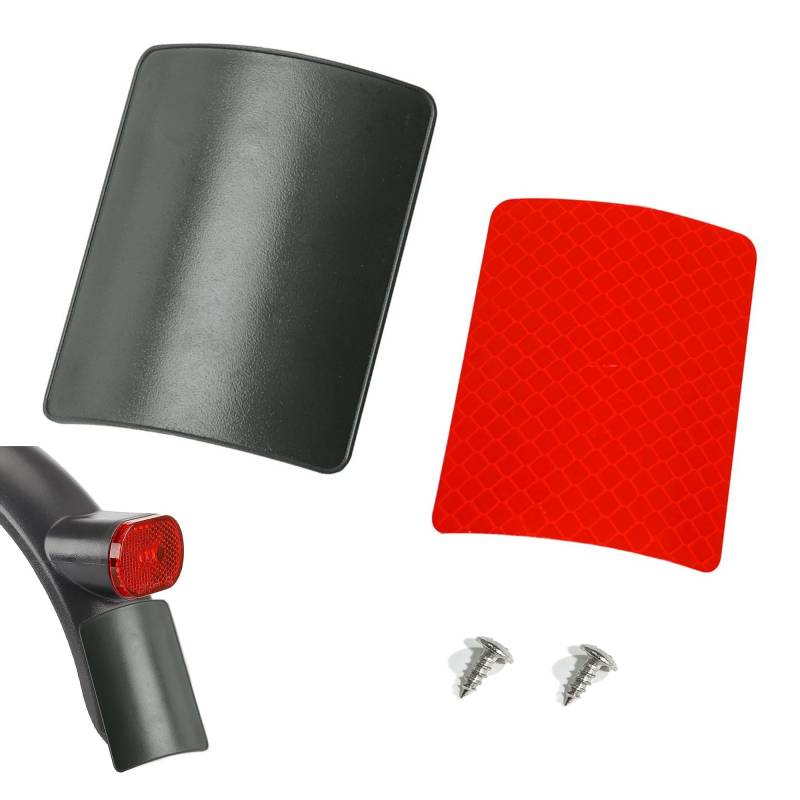 ZAHD E Scooter Kennzeichenhalter Nummernschild Halterung Elektroroller Fender Nummernschildhalter Ersatz Elektroroller Kennzeichen Nummernschild Fender Nummernschild Fender für M365 Pro2 (Rot) von ZAHD