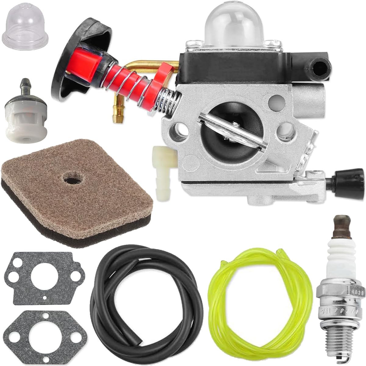 ZAMDOE 4237 120 0621 Vergaser für Stihl, neuer Typ HS82 HS87 HS82R HS82RC HS82R HS82T HS87R HS87T HS87T Heckenscheren-Vergaser mit Luftfilter, Zündkerze ZAMDOE 4237 120 0621 Vergaser für Stihl, neuer Typ HS82 HS87 HS82R HS82RC HS82R HS82T HS87R HS87T HS87T Heckenscheren-Vergaser mit Luftfilter, Zündkerze von ZAMDOE