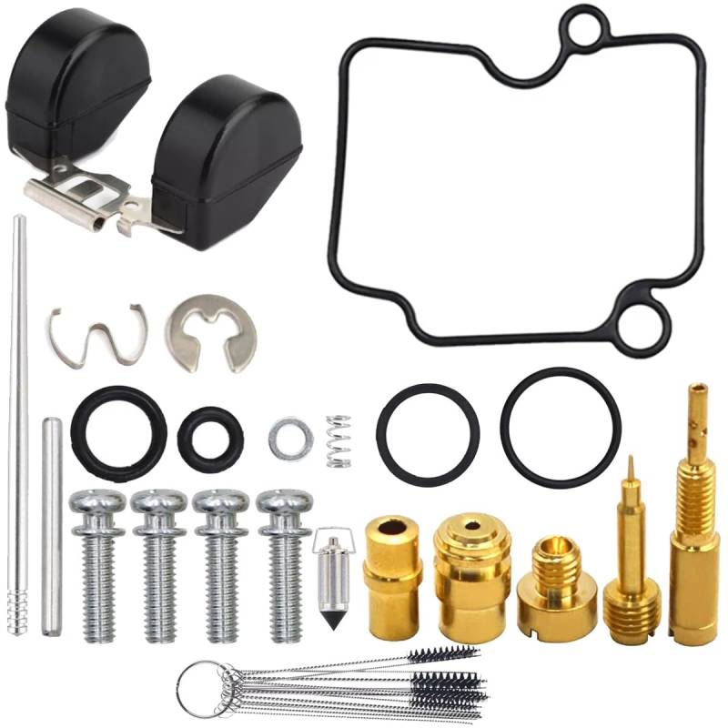ZAMDOE VM22 Vergaser-Reparatursatz für Mikuni VM22 26 mm Vergaser für Yamaha YM YBR125 JYM125 für Universal-Rundschiebervergaser Pit Dirt Bike ATV Quad Motorrad Motocross Zubehör von ZAMDOE