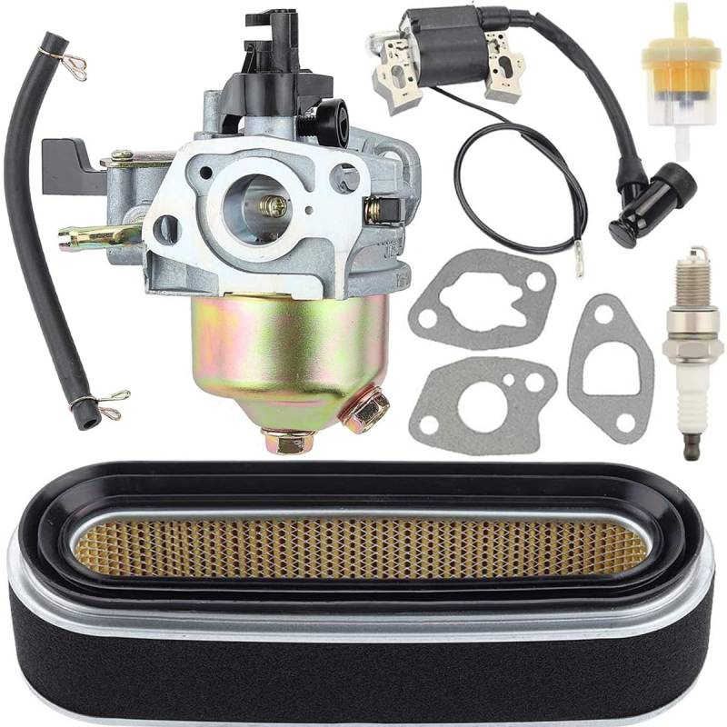 ZAMDOE Vergaser-Kit für Honda GXV160 gxv160uh2 GXC160H2 Kleinmotor HRC216K3 22195 22196 Rasenmäher, mit Luftfilter-Zündkerzendichtung von ZAMDOE