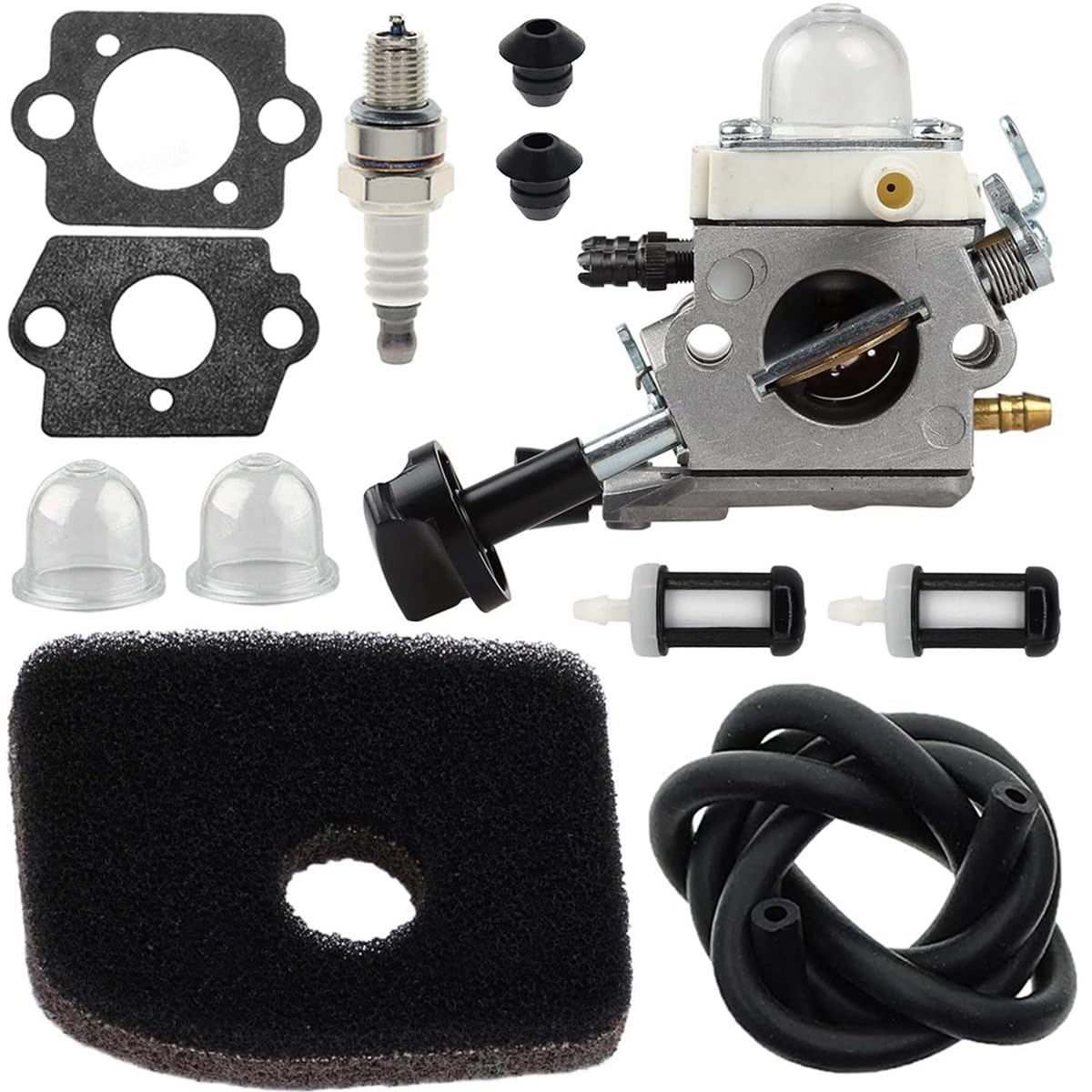 ZAMDOE Vergaser für Stihl SH56 SH56C SH86 SH86C BG86 BG86CE BG86Z BG86CEZ Gebläse ersetzt C1M-S261B 42411200616 4241 120 0616, mit Luftfilter, Zündkerze, Kraftstoffleitung, Kraftstofffilter ZAMDOE Vergaser für Stihl SH56 SH56C SH86 SH86C BG86 BG86CE BG86Z BG86CEZ Gebläse ersetzt C1M-S261B 42411200616 4241 120 0616, mit Luftfilter, Zündkerze, Kraftstoffleitung, Kraftstofffilter von ZAMDOE
