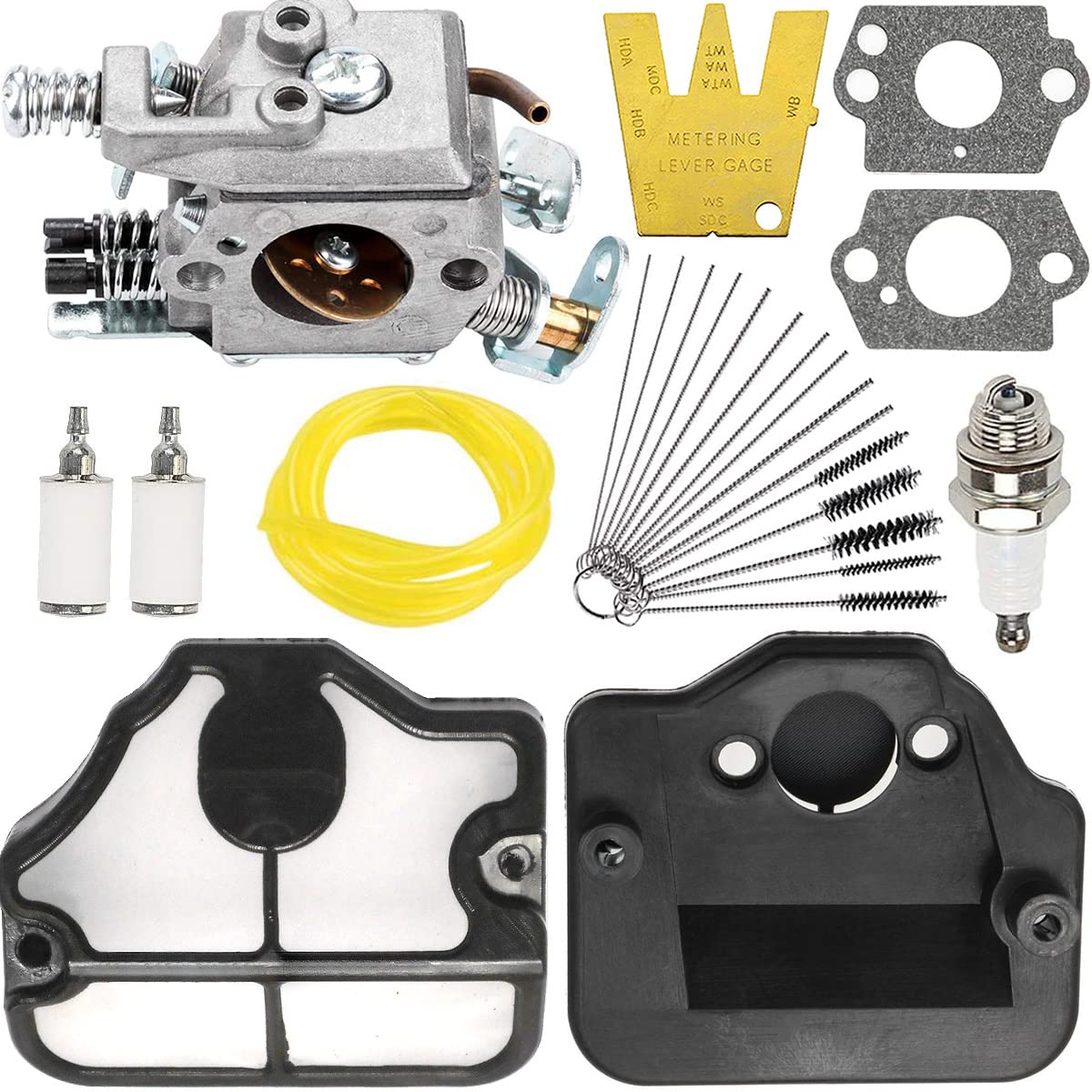 ZAMDOE Vergaserkit für Husqvarna 36 41 136 137 137E 141 142 141 LE 142E Säge, mit WT-834 WT-657 WT-529 WT-285 WT-239 C1Q-W29E Vergaser, Luftfilter, Kraftstofffilter, Kraftstoffleitung ZAMDOE Vergaserkit für Husqvarna 36 41 136 137 137E 141 142 141 LE 142E Säge, mit WT-834 WT-657 WT-529 WT-285 WT-239 C1Q-W29E Vergaser, Luftfilter, Kraftstofffilter, Kraftstoffleitung von ZAMDOE
