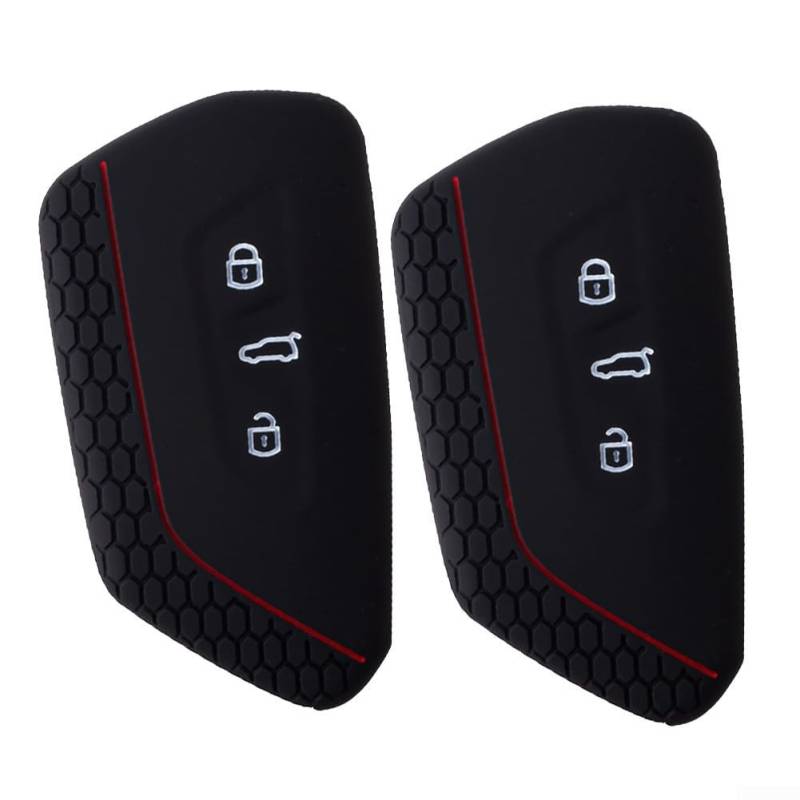 Weiche Silikon Schlüsselhülle für Golf 8 & Enyaq IV 2er Set mit Strukturiert von ZAMETTER