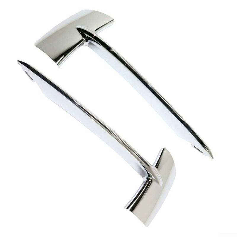 ZAMETTER 2 Stück Chrom Frontstoßstange untere Stoßstange Gitter Abdeckung Verkleidung Unterer Kühlergrill Zierleiste für X5 F15 Standard 2014 bis 2018 OEM 51117325395 51117325396 von ZAMETTER