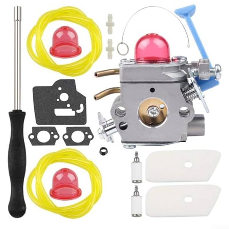 ZAMETTER Umfassendes Aluminium-Vergaser-Ersatz-Set enthält alle Komponenten für einfache Installation, kompatibel mit 125R 128C von ZAMETTER