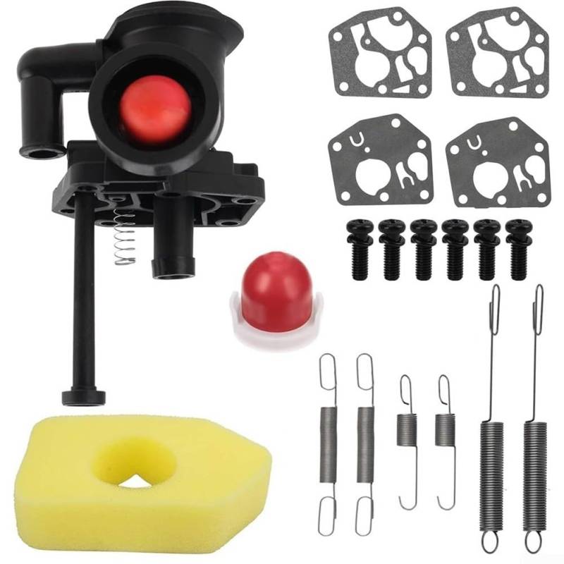 ZAMETTER Vergaser-Set enthält Vergaserdichtungen, Luftfilterfedern, kompatibel mit 09J000 09L000 Motoren von ZAMETTER