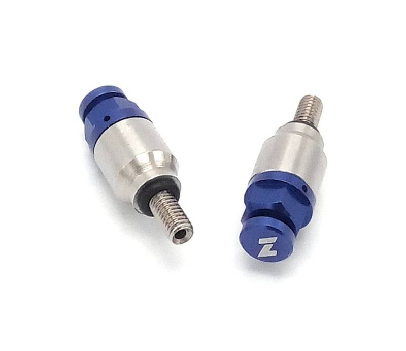 Gabelentlüfter Set KYB & Showa mit M5 Gewinde - blau Edelstahl von Zap-Technix