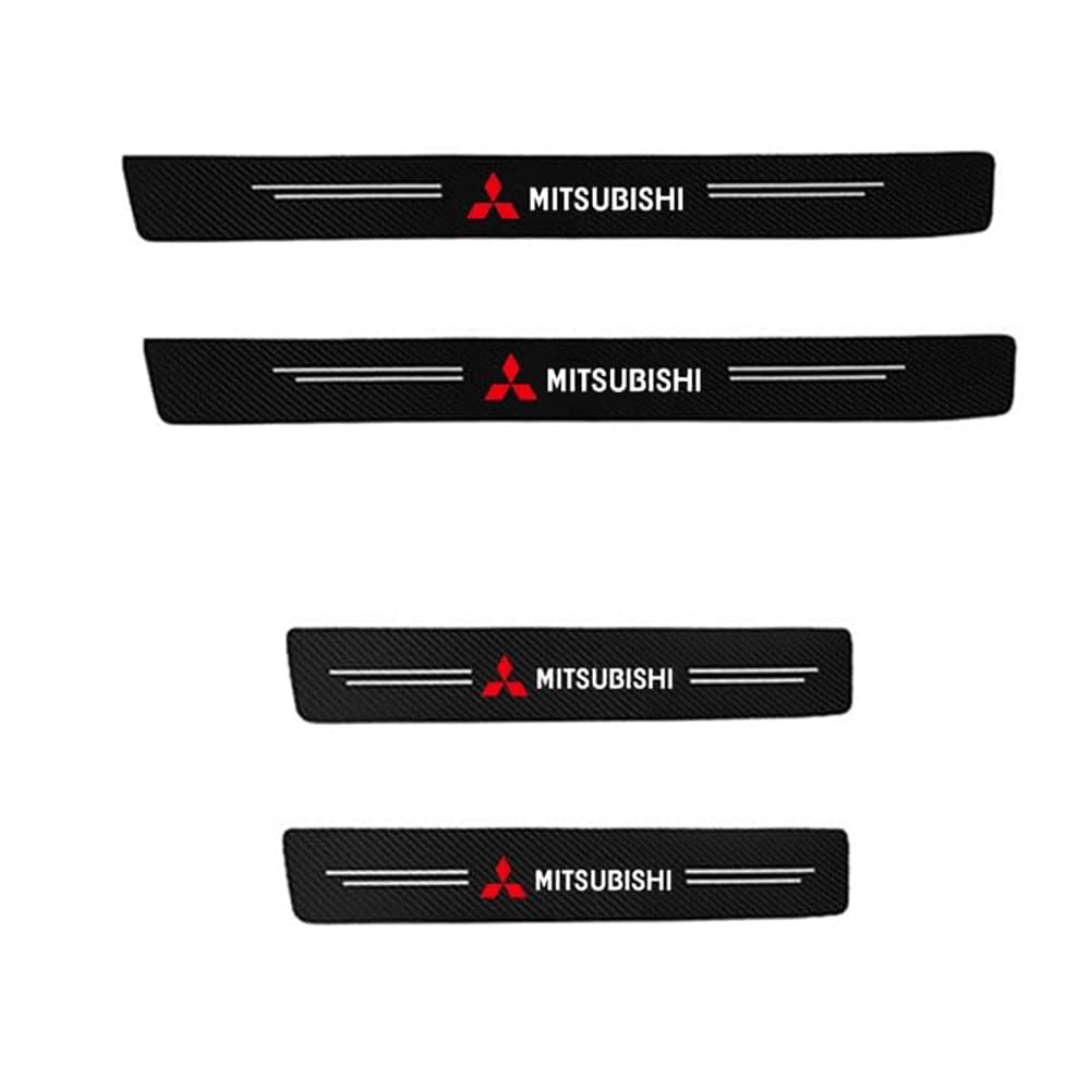 Carbon Fiber Guard Türschwelle für Mitsubishi Outlander 2019-2023 Beat Verhindern Sie Kratzer Verschleiß Auto Styling ZubehörTürschwellenaufkleber von ZAPORA