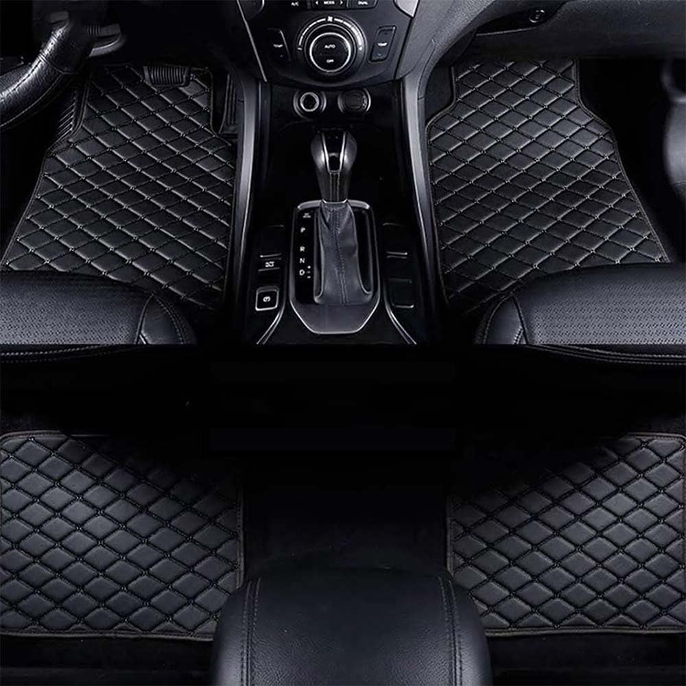 Custom Auto FußMatten,für Ford Fiesta St Line 2018 2019 2020 PU Leder Auto Fußmatten Automatten Allwetter Leder Vorne Hinten Automatten Auto Matte Car Mats,A von ZAPORA