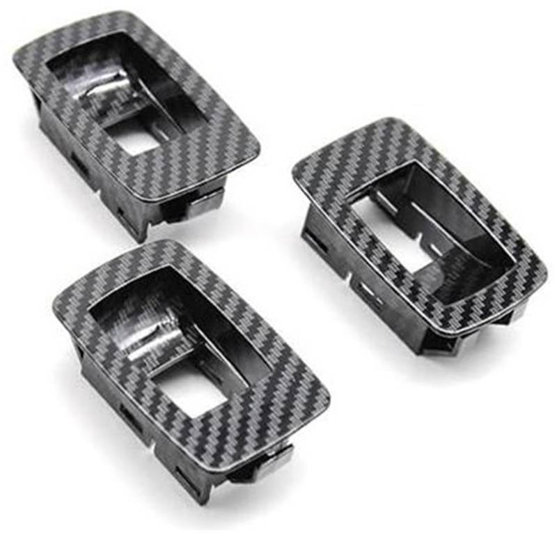 ZAPYVET, for, 3er E90 E91 316 318 320 325 328i 2004 2005 2006 2007 2008 2009-2012 LHD RHD Innentür-Armlehnen-Zuggriff Auto-Innentürgriff(Black 3pcs Small Panel Set) von ZAPYVET