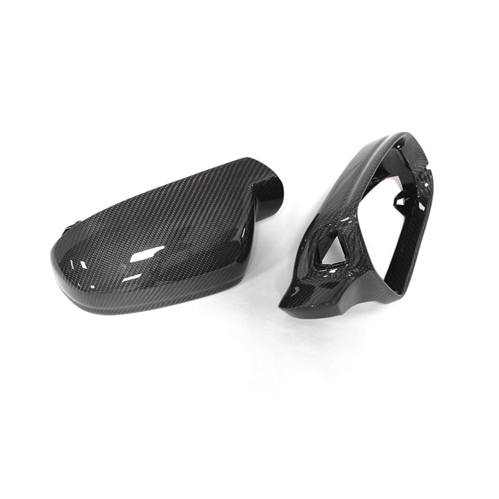ZAPYVET, for, A3 2010-2013 A5 2010-2016 S5 RS3 RS4 RS5 2011-2016 Ersatz-Rückspiegelverkleidung, Spiegelabdeckungen aus echtem Carbon Autospiegelabdeckungen(with Lane Assist) von ZAPYVET