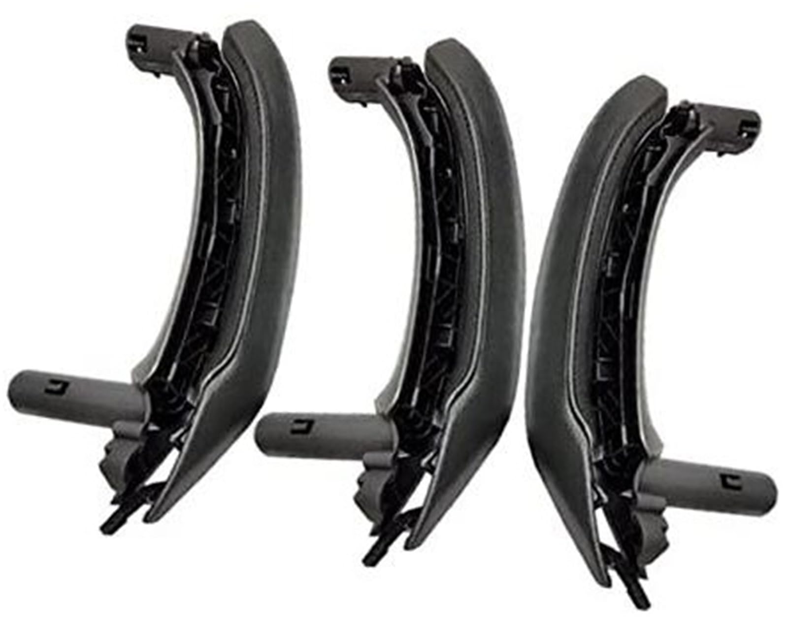 ZAPYVET, for, X3 X4 F25 F26 LHD RHD Innentürarmlehne Innenzuggriff mit Lederbezug Komplettset 2010–2016 Auto-Innentürgriff(Black) von ZAPYVET