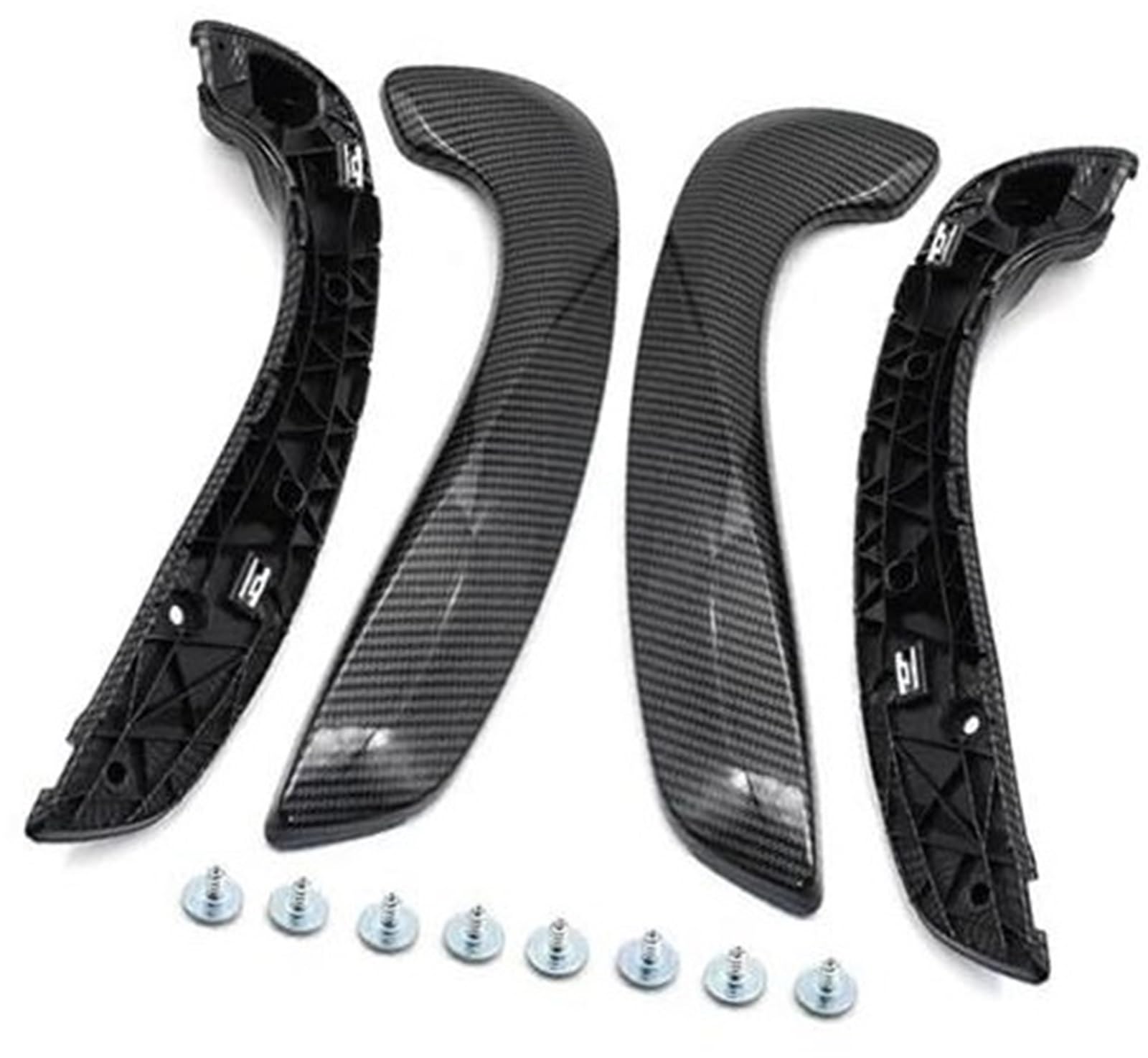 ZAPYVET, for Renault, for Megane 3 MK3 2008-2016 for Fluence 2009-2016 Innenraum Auto vorne Links rechts Innentür Zuggriff Haltesatz 809540001R 809600007R Auto-Innentürgriff(Carbonfiber 4pcs) von ZAPYVET