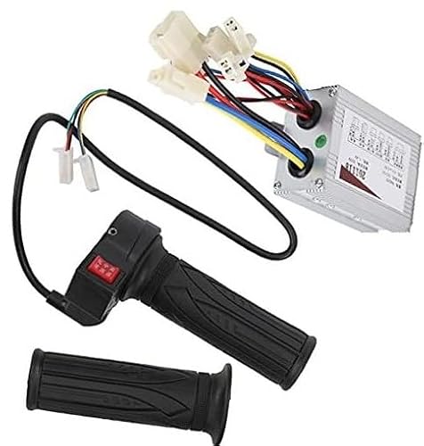 ZAPYVET 12-V-500-W-Scooter-Controller mit 3-Gang-Gasgriff, for den Bürstendrehzahlregler des Elektrofahrradmotors Elektroroller-Controller von ZAPYVET