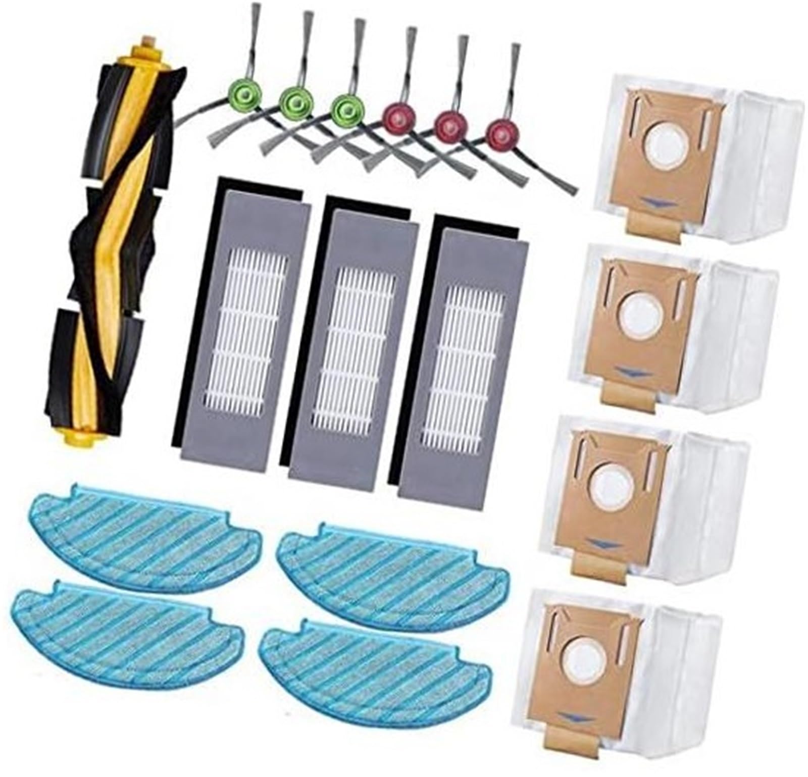 ZAPYVET 18er-Pack Ersatzteile for Ecovacs DEEBOT OZMO T8 T8 AIVI T8 MAX N8 Pro N8 Pro+ N8 Pro Plus Staubsauger, for Yeedi Vac Yeedi Vac Max Yeedi Vac Station Roboterstaubsauger Roboterstaubsauger-Ersa ZAPYVET 18er-Pack Ersatzteile for Ecovacs DEEBOT OZMO T8 T8 AIVI T8 MAX N8 Pro N8 Pro+ N8 Pro Plus Staubsauger, for Yeedi Vac Yeedi Vac Max Yeedi Vac Station Roboterstaubsauger Roboterstaubsauger-Ersa von ZAPYVET